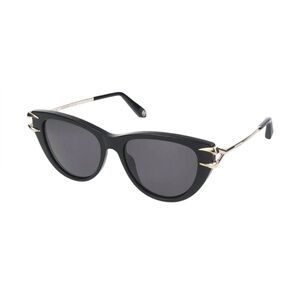 Roberto Cavalli Cat-Eye Frame Black and Gold Sunglasses
